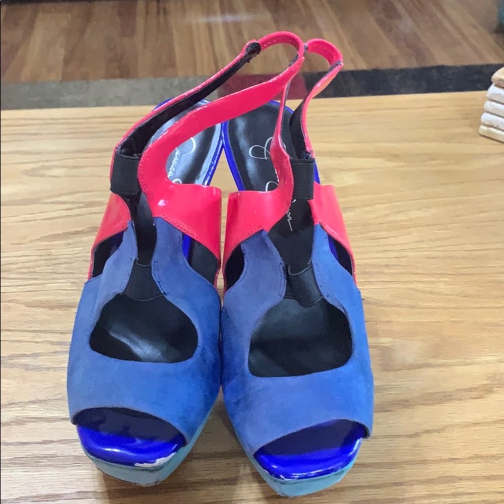 Multi colored stilettos